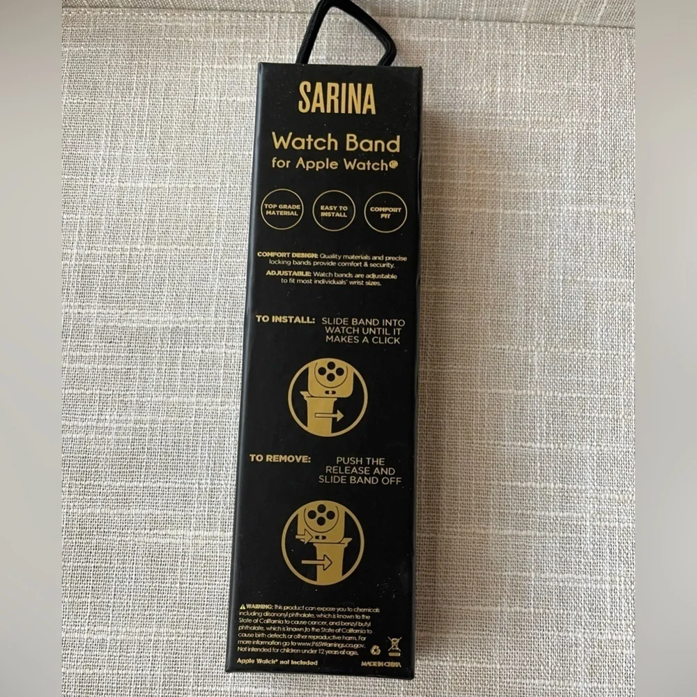 Sarina Black Watch Band for Apple Watch